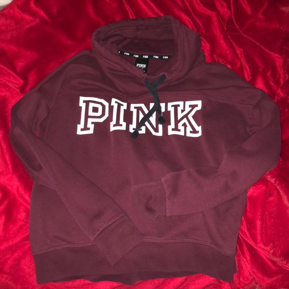 maroon pink hoodie
